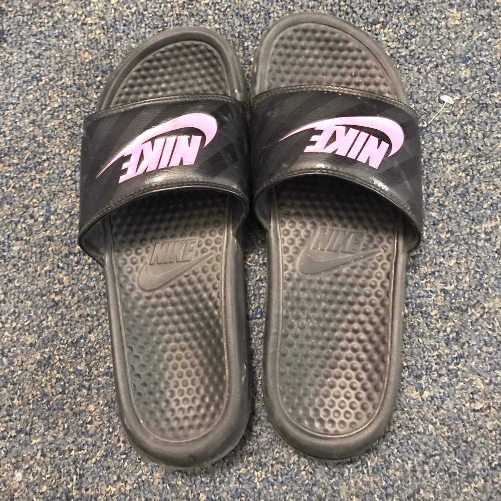 Slightly used Nike Slides